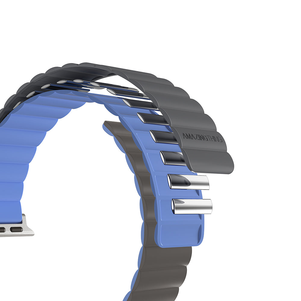 Amazingthing Smoothie Mag Apple Watch 45mm Magnetik Tak Çıkar Silikon Strap Kayış - 12 Amazingthing Smoothie Mag Apple Watch 45mm Magnetik Tak Çıkar Silikon Strap Kayış - 12